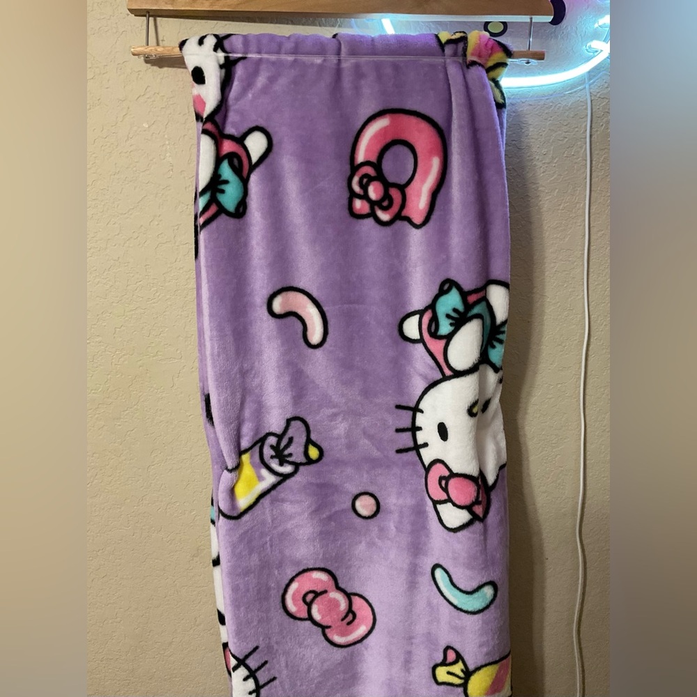 Hello Kitty Purple Candy Silk Touch Throw Blanket
